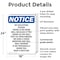 Signmission No Soliciting Please There Is OSHA Notice Sign, Plastic, 18in W x 24in L, 2PK OS-2PACK-NS-P-1824-V-14837 - alternate 6